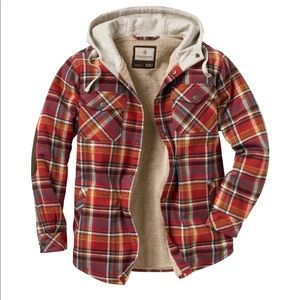 MEN'S CAMP NIGHT BERBER LINED HOODED FLANNEL
